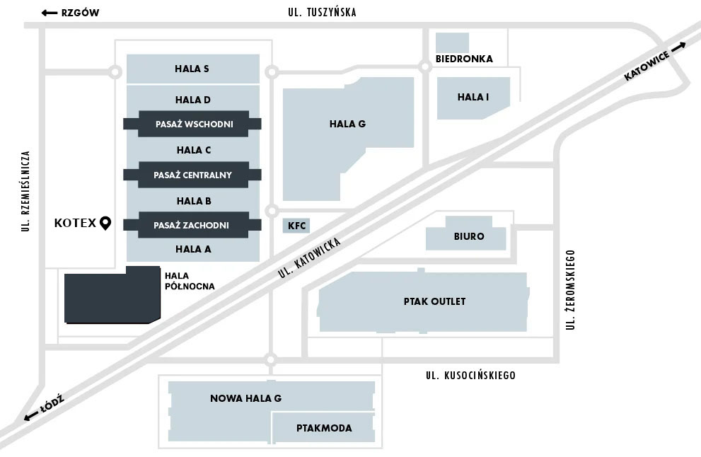 centrum handlowe ptak lokalizacja